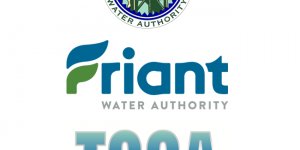 Combined Logos of Friant Water Authority, San Luis and Delta Mendota Water Authority, and the Tehama Colusa Canal Authority